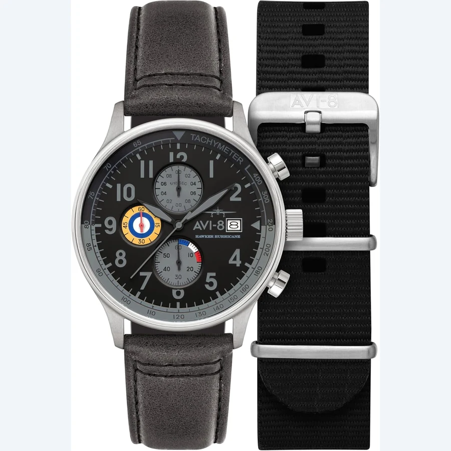 AVI-8 Hawker Hurricane chronographe contrasté